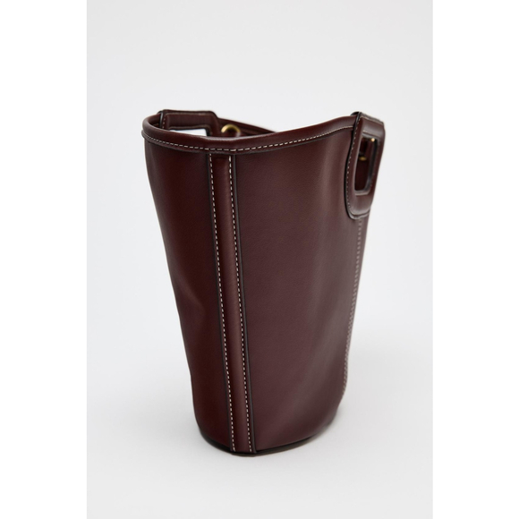 Zara Topstitched Shopper Bag - Picture 3 of 7